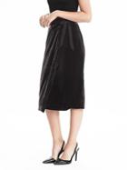 Banana Republic Womens Velvet Wrap Skirt Size 0 - Black