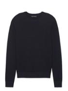 Banana Republic Mens Supima Cotton Waffle-knit Crew-neck Sweater Navy Size Xxs