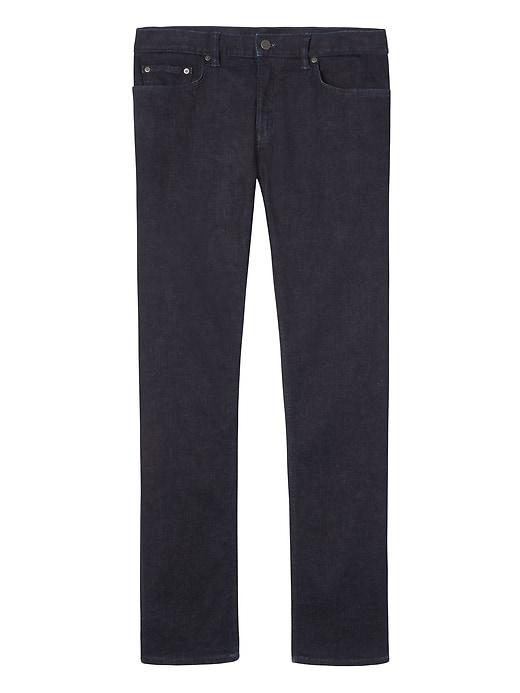 Banana Republic Mens Straight Rapid Movement Denim Dark Wash Jean Rinse Wash Size 42w