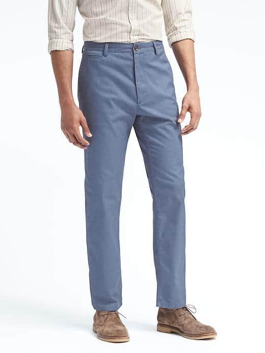 Banana Republic Mens Heritage Trooper Pant With Coolmax Technology - Blue