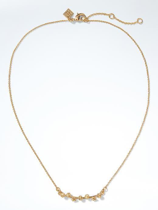 Banana Republic Delicate Flower Pendant - Gold