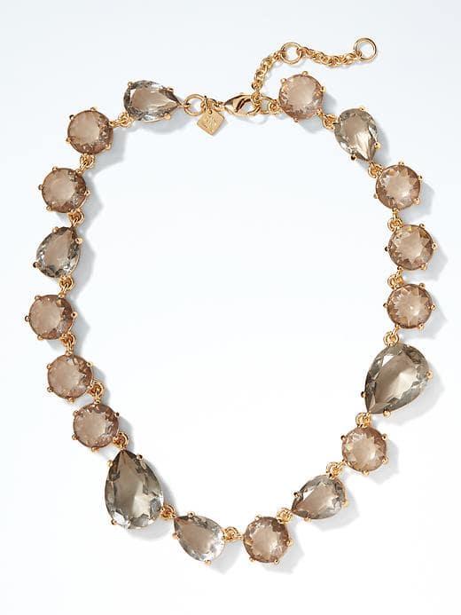 Banana Republic Womens Majestic Jewels All Around Necklace - Quartz