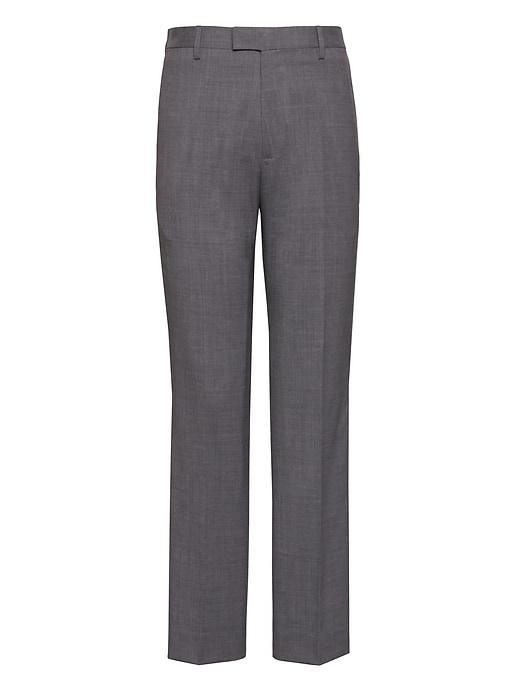Banana Republic Mens Athletic Tapered Performance Stretch Wool Pant Charcoal Size 38w