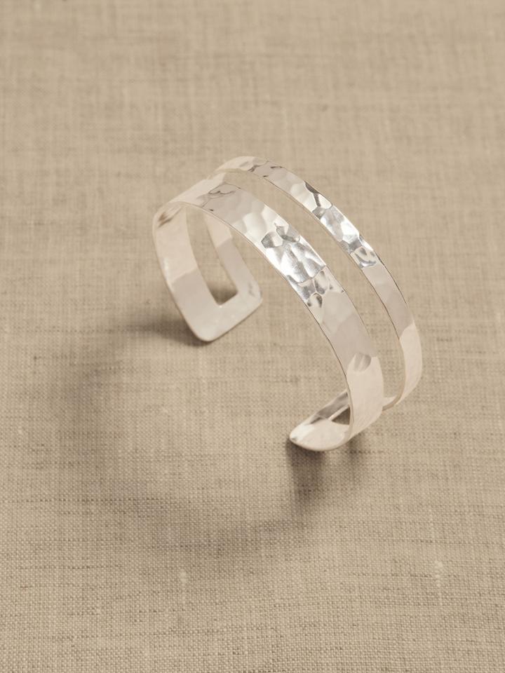 Hammered Bands Cuff | Aureus + Argent