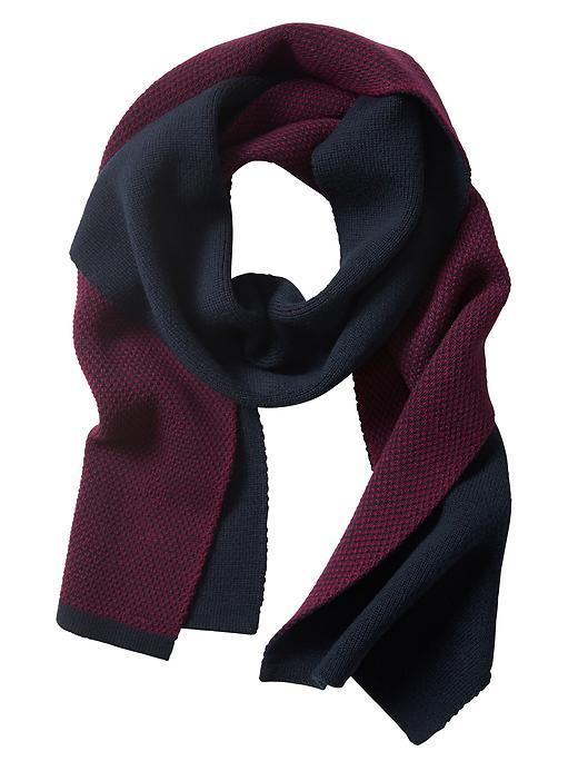 Banana Republic Mens Merino Double Face Scarf Size One Size - Secret Plum
