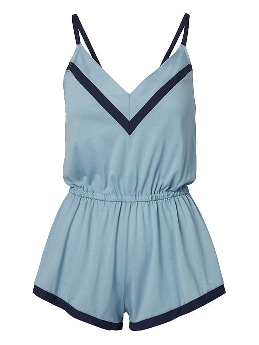 Banana Republic Womens Cosabella   Bella Romper Bathe Blue & Navy Blue Size L