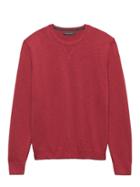 Banana Republic Mens Cotton Sport Crew-neck Sweater Burnt Rust Size M