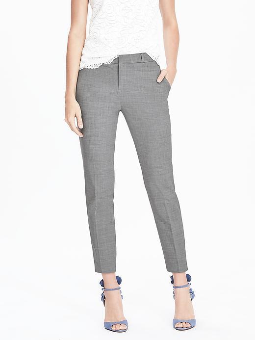 Banana Republic Avery Fit Wool Crop Pant Size 0 Petite - Light Gray