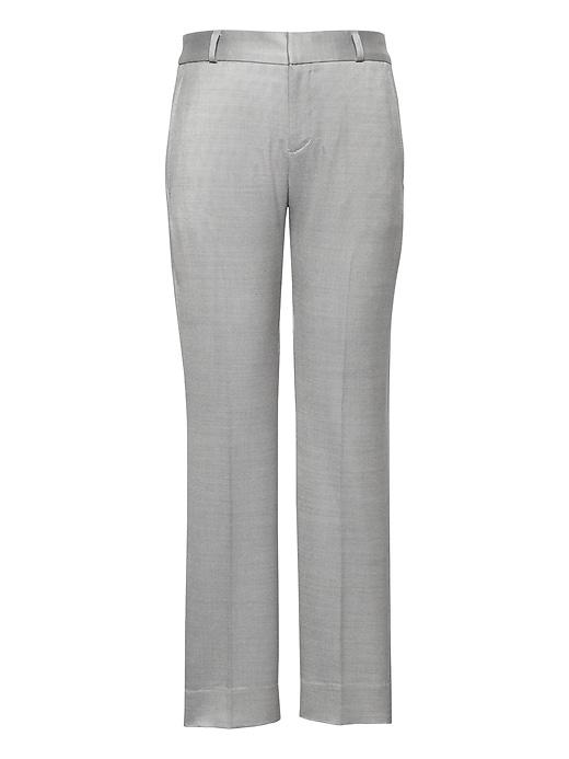 Banana Republic Womens Avery Straight-fit Wool-blend Ankle Pant Light Gray Size 0