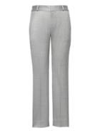 Banana Republic Womens Avery Straight-fit Wool-blend Ankle Pant Light Gray Size 0