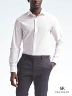 Banana Republic Monogram Grant Slim Fit Textured Shirt - White