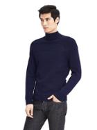 Banana Republic Mens High Mockneck Sweater - Preppy Navy