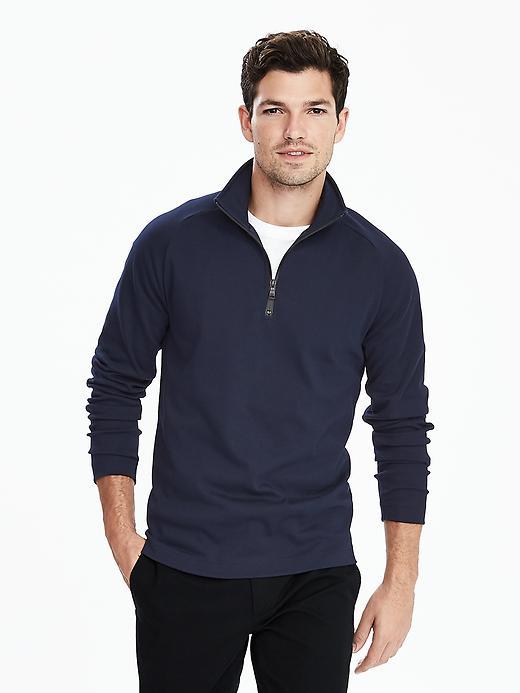 Banana Republic Mens Half Zip Jacket Size Xs - Preppy Navy