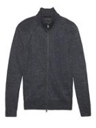 Banana Republic Mens Italian Performance Linen Full-zip Sweater Jacket Blue Jay Size L