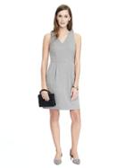 Banana Republic Womens Bow Back Dress - Heather Gray