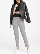Banana Republic Hayden Tapered-fit Plaid Pull-on Ankle Pant