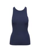 Banana Republic Womens Ribbed V-back Sweater Tank Nightshadow Blue Size Xl