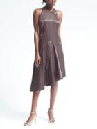 Banana Republic Womens Heritage Asymmetrical Seamed Dress - Shadow