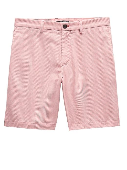 Banana Republic Mens 9 Stretch-cotton Aiden Slim Short Chili Pepper Red Size 27w
