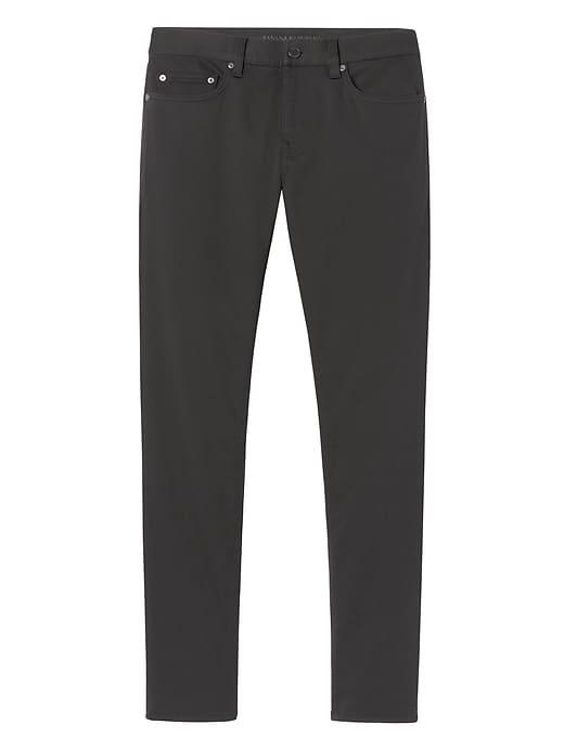 Banana Republic Mens Skinny Traveler Pant Dark Gray Size 35w