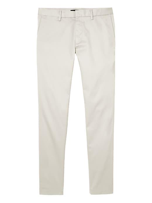 Banana Republic Mens Fulton Skinny Rapid Movement Chino Pant Cream Size 38w