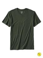 Banana Republic Factory Fitted V Neck Tee - Forest Knight