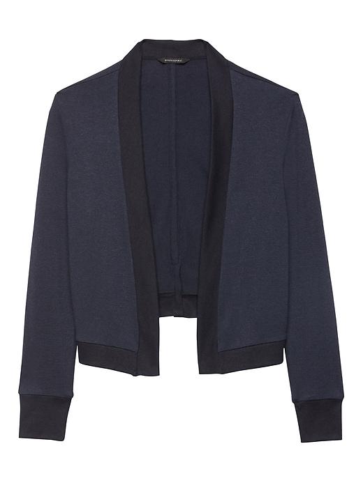 Banana Republic Womens Soft Jersey Short Cardigan Navy Size L