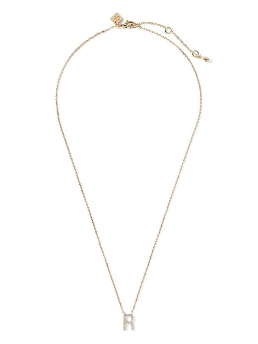 Banana Republic Womens Pav R Necklace Gold Size One Size