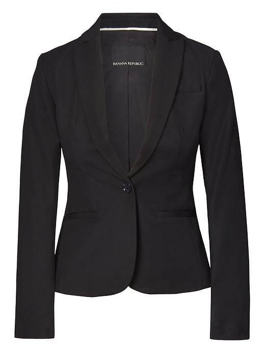 Banana Republic Classic Fit Bi Stretch Blazer - Black