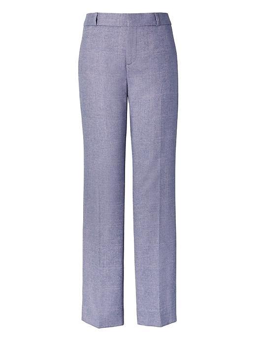 Banana Republic Womens Ryan Fit Herringbone Pant - Blue Herringbone