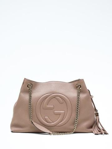 Banana Republic Luxe Finds Gucci Pink Leather Soho Shoulder Bag - Pink