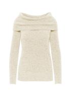 Banana Republic Womens Aire Off-the-shoulder Sweater Natural Size Xs