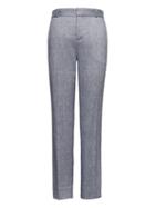 Banana Republic Womens Petite Avery Straight-fit Stretch Linen-cotton Pant Navy Size 0