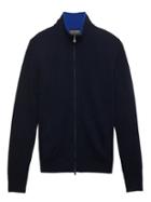 Banana Republic Mens Todd & Duncan Cashmere Full-zip Sweater Jacket Navy Size L