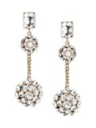 Banana Republic Womens Crystal Dome Drop Earring Clear Size One Size