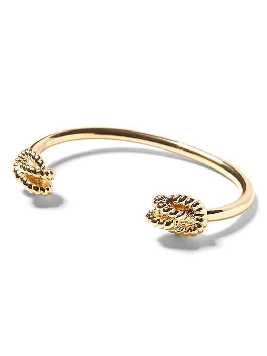 Banana Republic Womens Nautical Knot Cuff Gold Size One Size