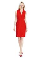 Banana Republic Womens Sleeveless Tux Dress Size 0 - Lipstick Red