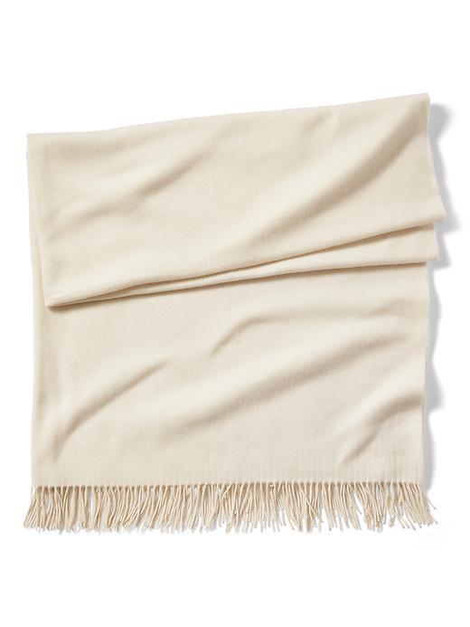 Banana Republic Luxe Vintage Hermes Cream Cashmere Shawl - Cream