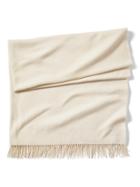 Banana Republic Luxe Vintage Hermes Cream Cashmere Shawl - Cream