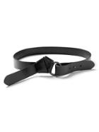 Banana Republic Womens Knotted Leather Belt Size L - Black