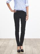 Banana Republic Sloan Fit Dot Slim Ankle Pant Size 0 Petite - Dark Grey Heather
