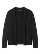 Banana Republic Womens Wool Blend Sweater Blazer - Black