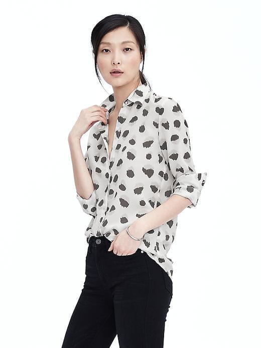 Banana Republic Womens Dillon Fit Classic Blouse - Cocoon