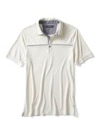 Banana Republic Mens Luxe Touch Piped Chest Polo - Transition Cream