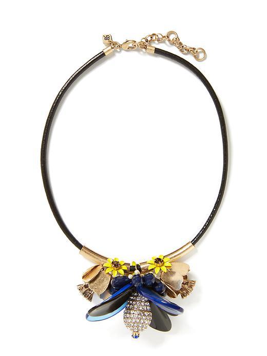 Banana Republic Treasure Trove Floral Focal Necklace Size One Size - Multi