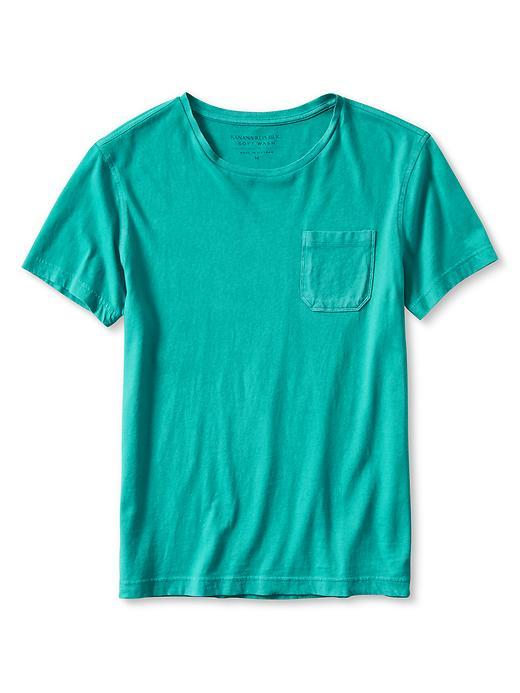 Banana Republic Mens Soft Wash Pocket Tee Size L Tall - Velvet Sofa