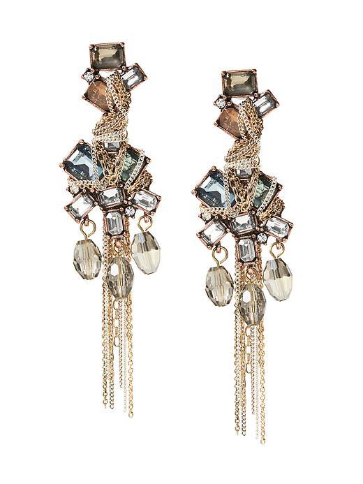 Banana Republic St. Germain Chain Wrap Chandelier Earring Size One Size - Mixed Metal