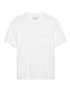 Banana Republic Mens Japan Online Exclusive Supima Cotton Boxy Crew-neck T-shirt White Size S
