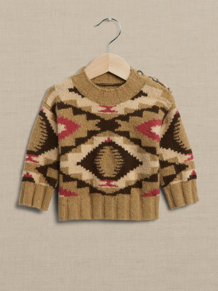 Sierra Geometric Sweater For Baby