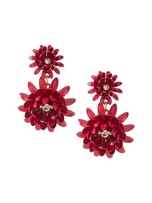 Banana Republic Womens Elizabeth Cole   Limited Edition Red Flower Earring Red Size One Size